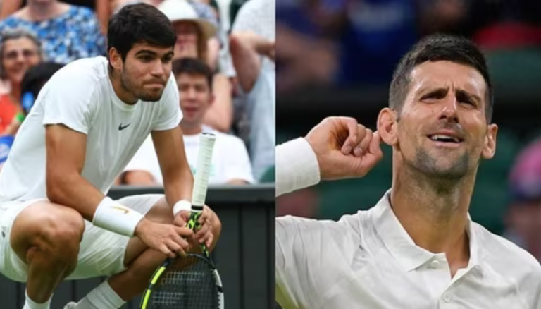 Alcaraz and Djokovic compete for the top spot in the world in the Wimbledon final.