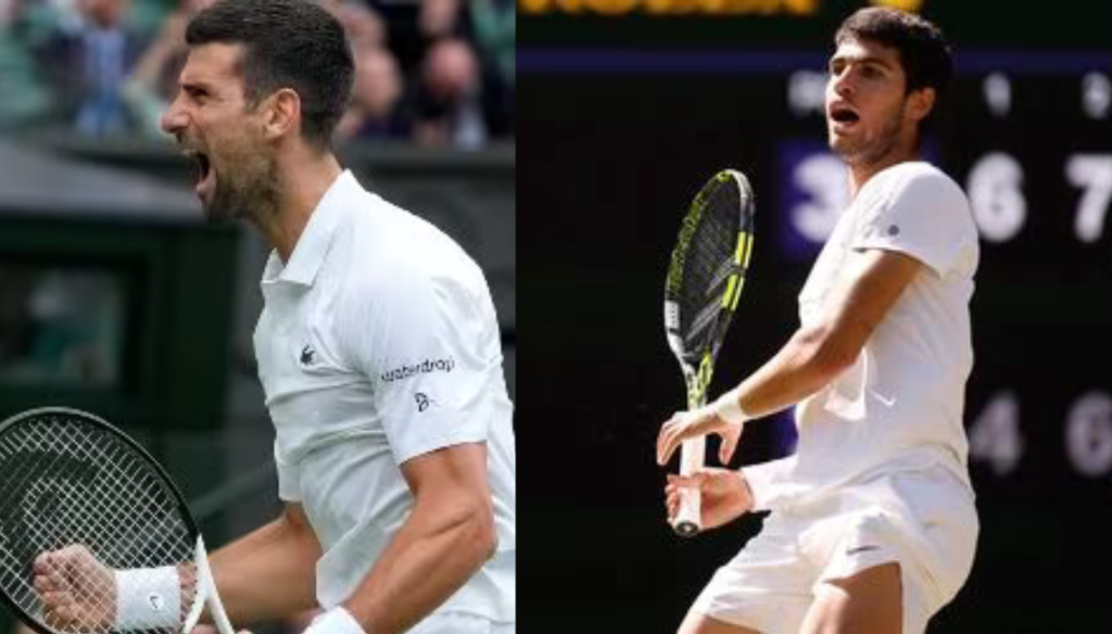 Alcaraz and Djokovic compete for the top spot in the world in the Wimbledon final.
