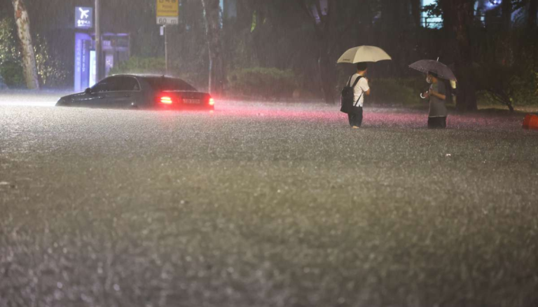 S. Korea is under heavy rain, and more rain is likely