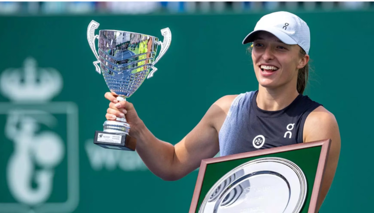 Iga Swiatek, world number one, wins the Warsaw Open