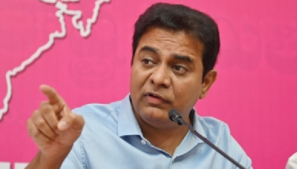 KTR criticises the Congress and BJP over free energy and communalism