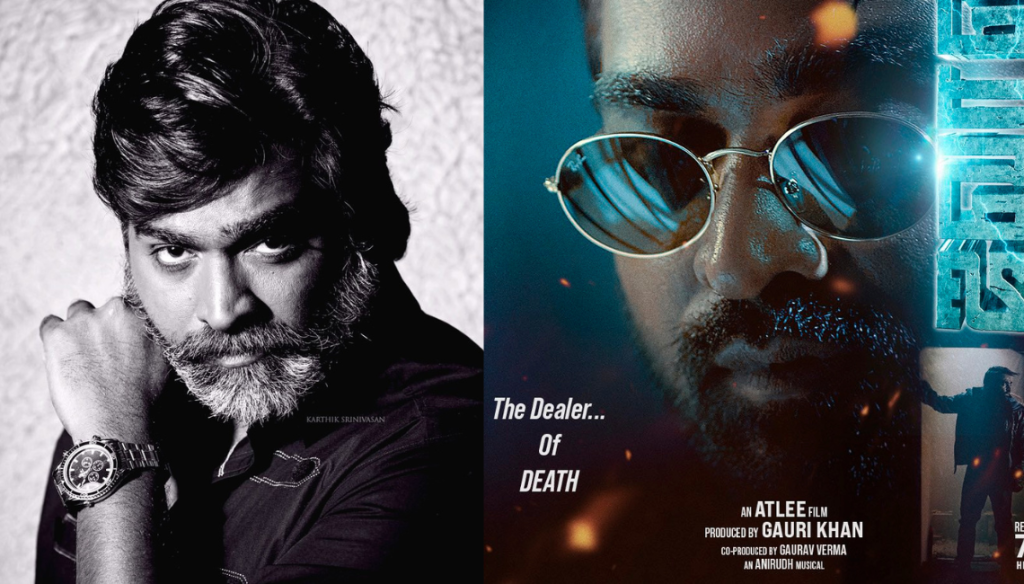 Vijay Sethupathi appears in the "Jawan" poster as the "Dealer of Death."