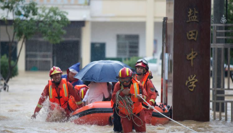 China’s rainstorms forced over 9,700 people to flee