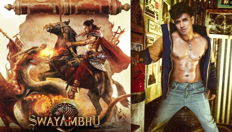 The filming of Nikhil’s upcoming project Swayambhu began today