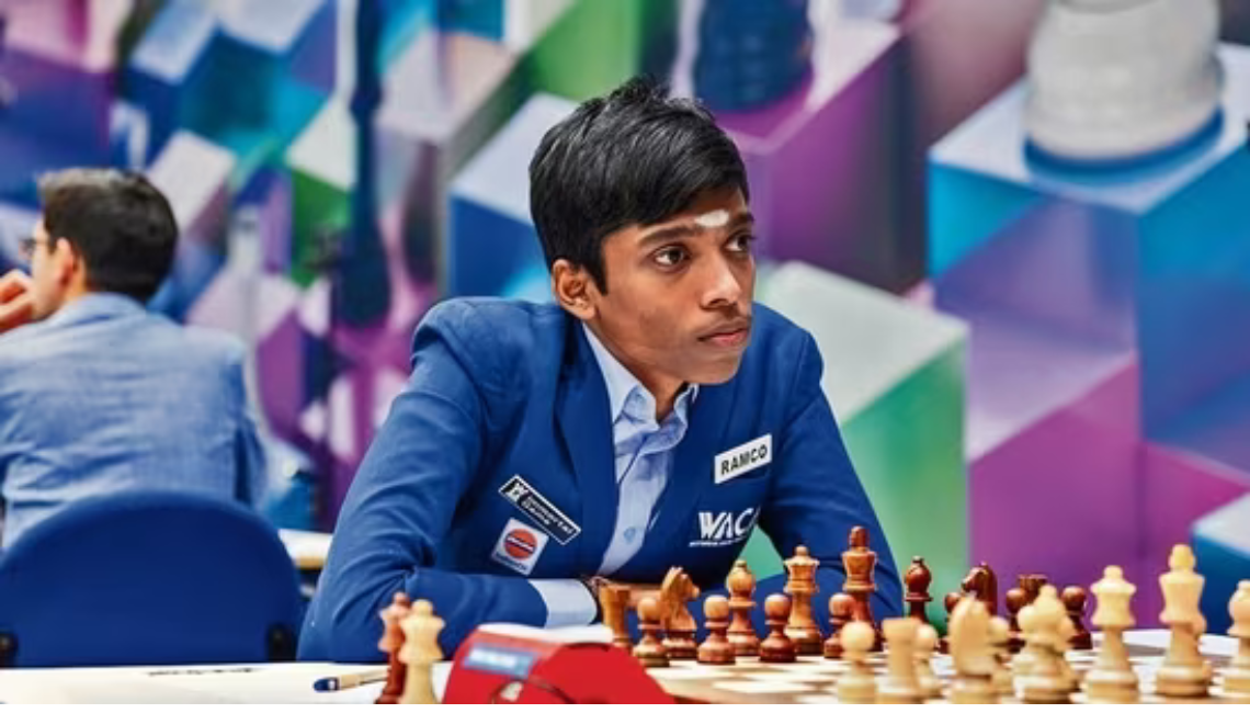 Praggnanandhaa competes in the World Chess Cup final