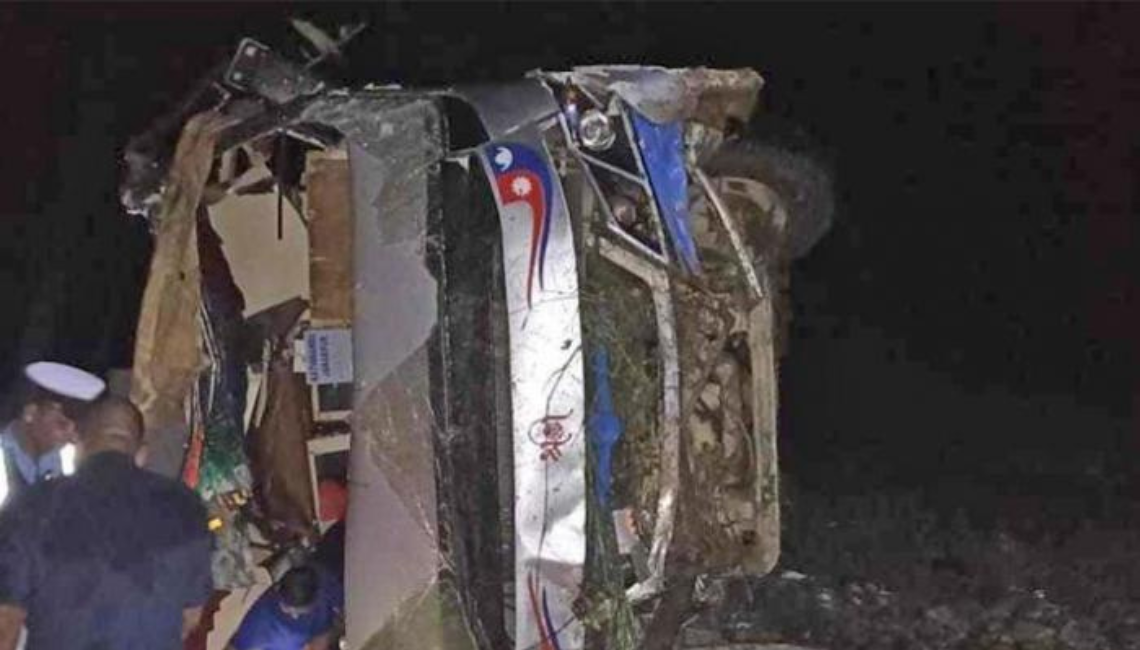 Six Indian pilgrims died in a road accident in Nepal