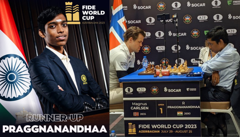 At the 2023 FIDE World Cup, Praggnanandhaa finished second