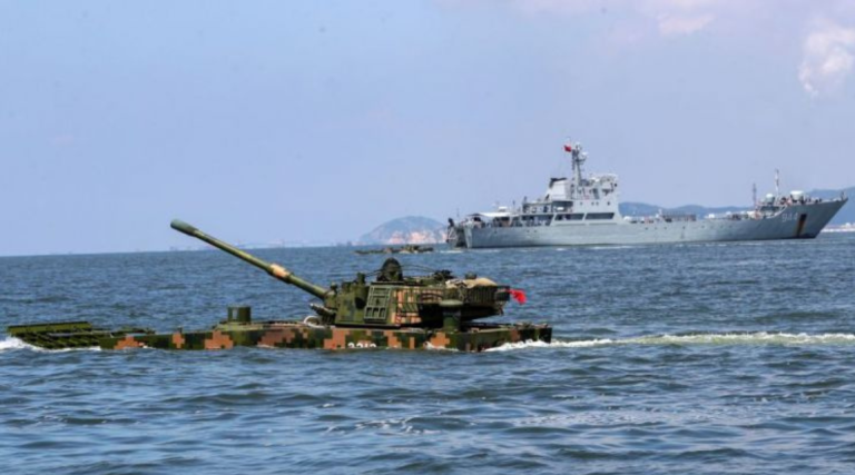 China conducts military exercises near Taiwan