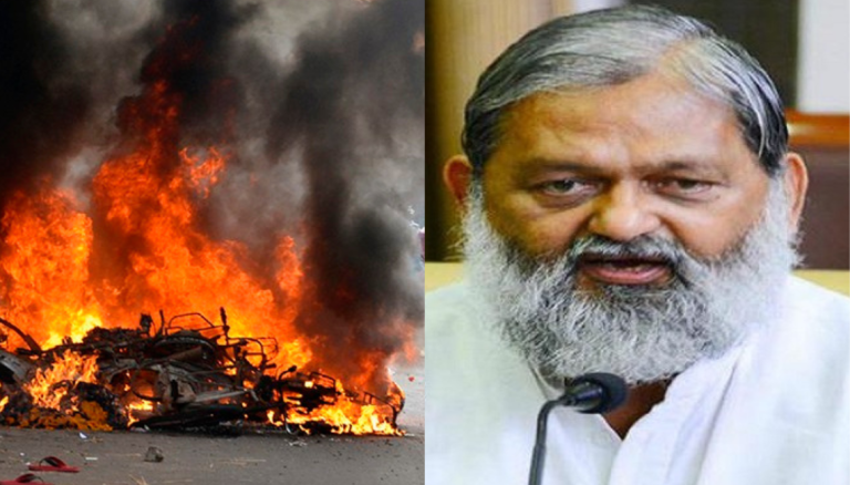 Haryana’s Minister believes a conspiracy behind the communal riots