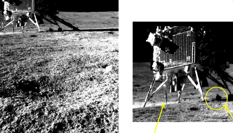 Pragyan Rover clicked an image of Vikram Lander