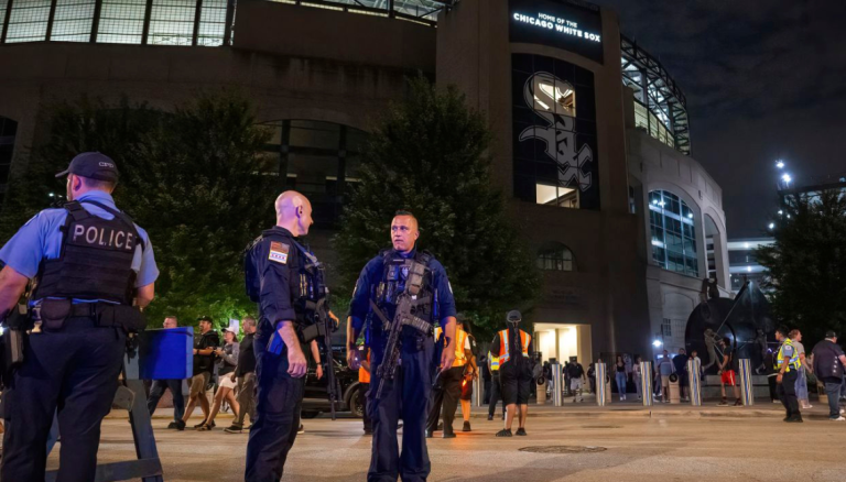 shooting during a game at the Chicago baseball park