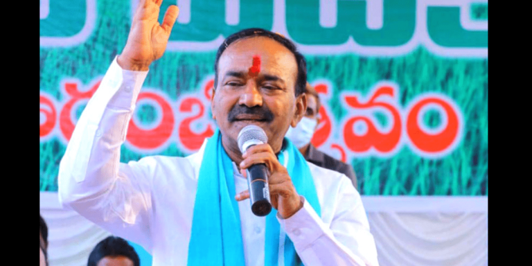 Etala Accuses KCR of Misleading on Central     Funds
