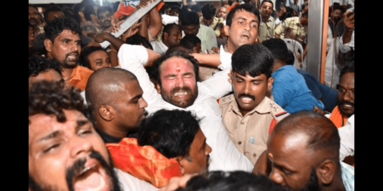 Kishan Reddy Arrested During 24-Hour Hunger Strike Protesting BRS
