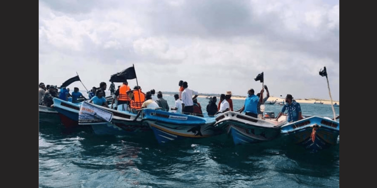 Marine Protest by Fishermen Over Naidu’s Arrest