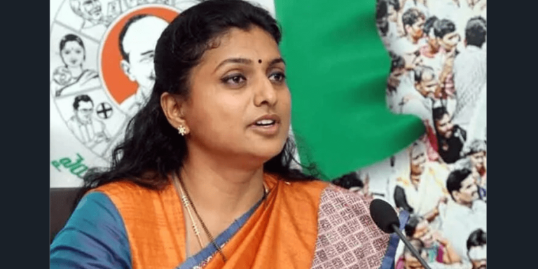 Roja Accuses Naidu of Involvement in Four Scams