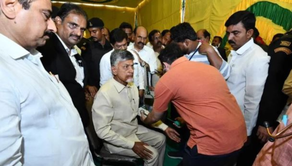 chandrababu naidu was detained in a corruption-related investigation