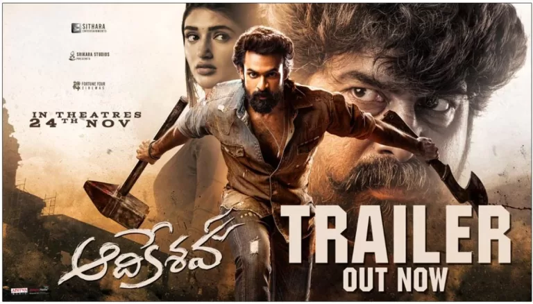 “Aadikeshava” Starring Panja Vaisshnav Tej and Sreeleela – Trailer Out