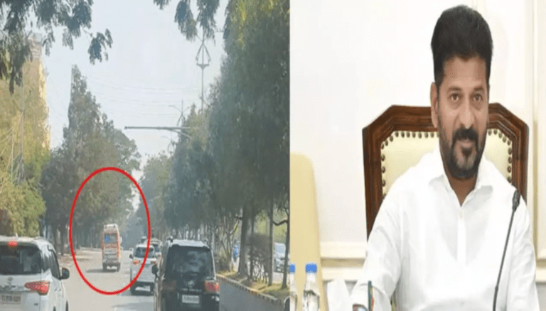 Hyderabad Chief Revanth Reddy Makes Way for Ambulance