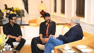 Netflix CEO Ted Saranods meets Chiranjeevi