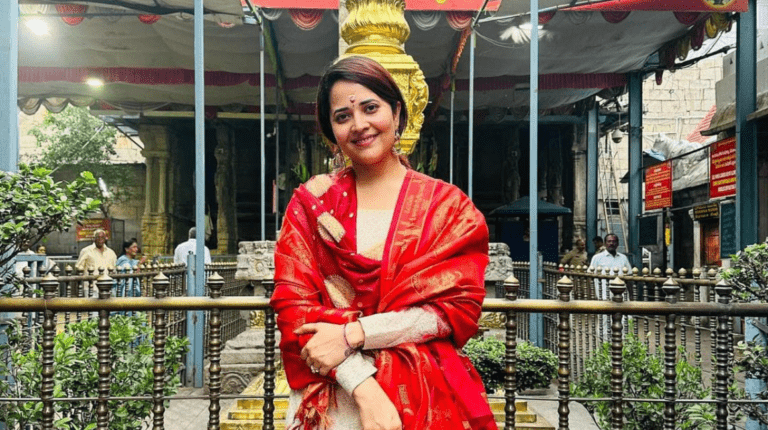 Anasuya Bharadwaj in Devotional Mood