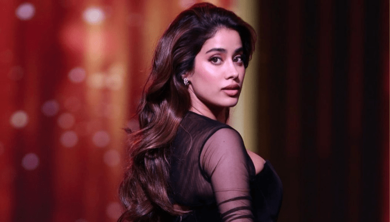 Janhvi Kapoor Hot and Sexy Poses in Black Outfit