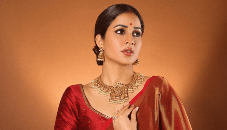 Lavanya Tripathi Konidela Looks Beautiful with Ram Parivar Jewelry