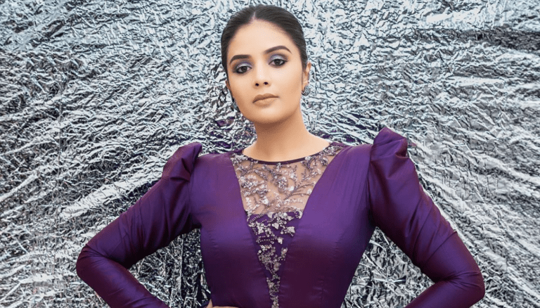 Sreemukhi Latest Photoshoot | Looks Stunning in Violets