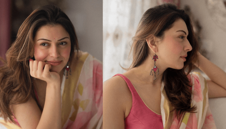 Hansika Motwani Latest Saree Photos | Looks Cute and Gorgeous