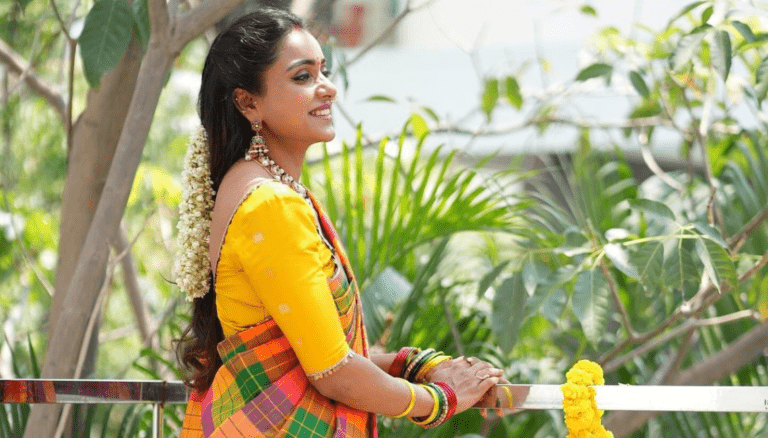 Vithika Sheru Latest Photos | Looks Beautiful in Colorful Saree