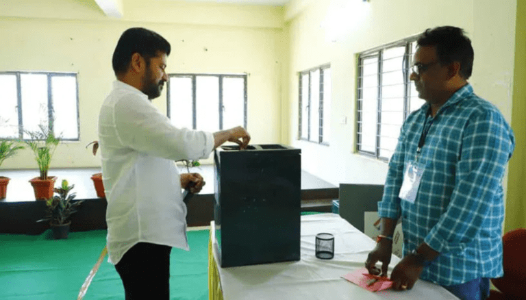 Telangana CM Casts Vote in Legislative Council By-Election