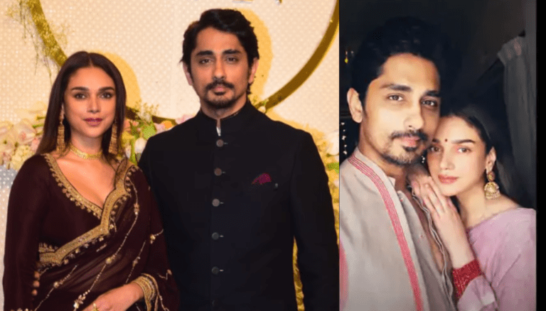 Secret Wedding:: Siddharth and Aditi Rao Hydari Tie The Knot