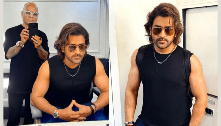 IPL Ready: Dhoni’s Cool New Look Revealed by Celebrity Stylist