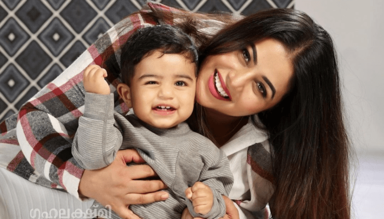 Actress Purnaa Latest Photos with her Cute Son
