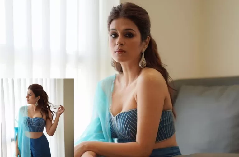 “Shraddha Das Dazzles in Blue Lehenga” | Looking So Beautiful