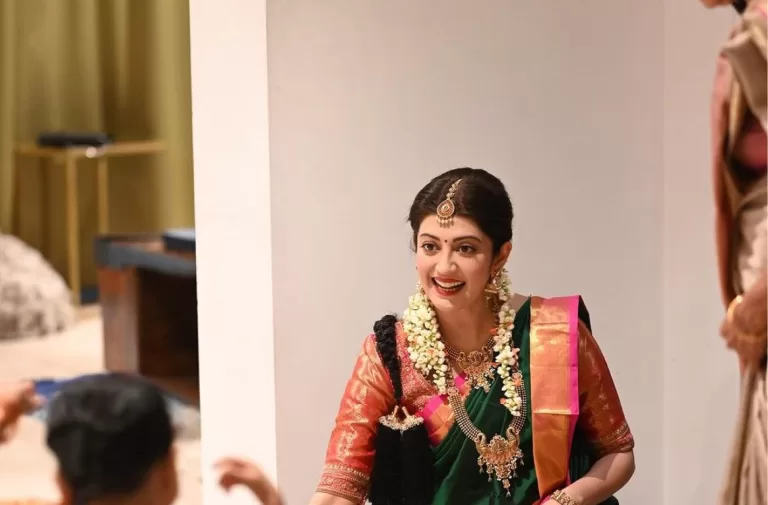 Pranita Subhash Latest Traditional Saree Photoshoot | Looking Cute