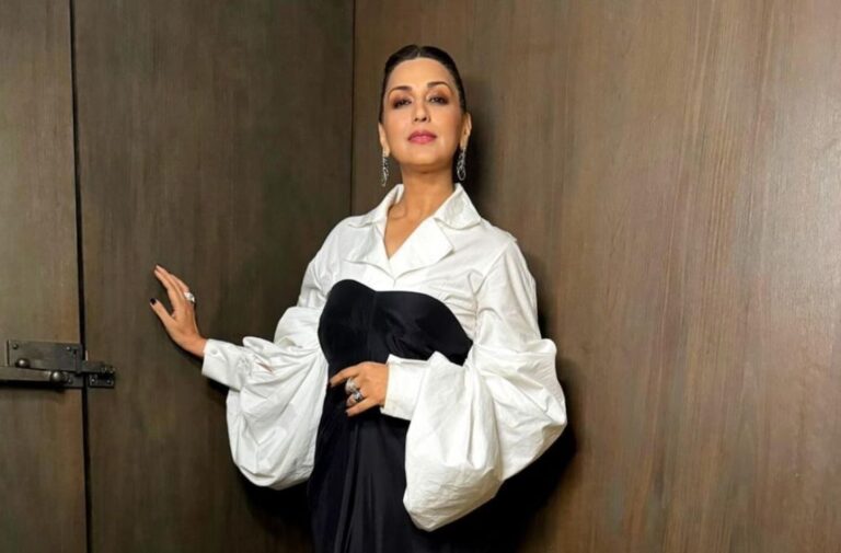 Sonali Bendre Black and White Affair | Looking Very Nice