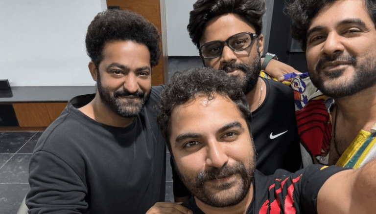 Jr NTR with Vishwak Sen and Siddhu Jonnalagadda