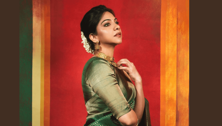 Madonna Sebastian Photos | Looks Gorgeous in Green Saree