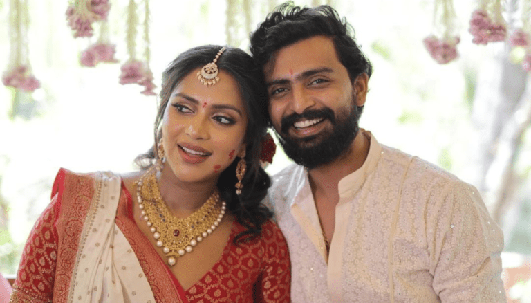 Amala Paul Baby Shower Photos with her Husband and Family