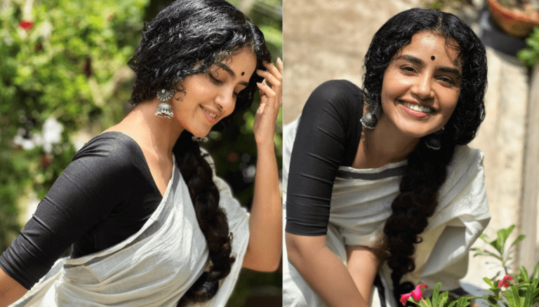 Anupama Parameswaran Exudes Elegance and Captivates in a White Saree