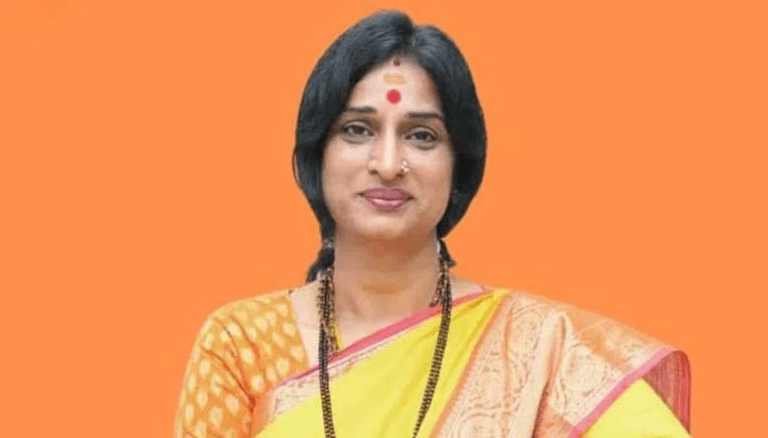 ASI Suspended for Hugging BJP LS Candidate Madhavi Latha