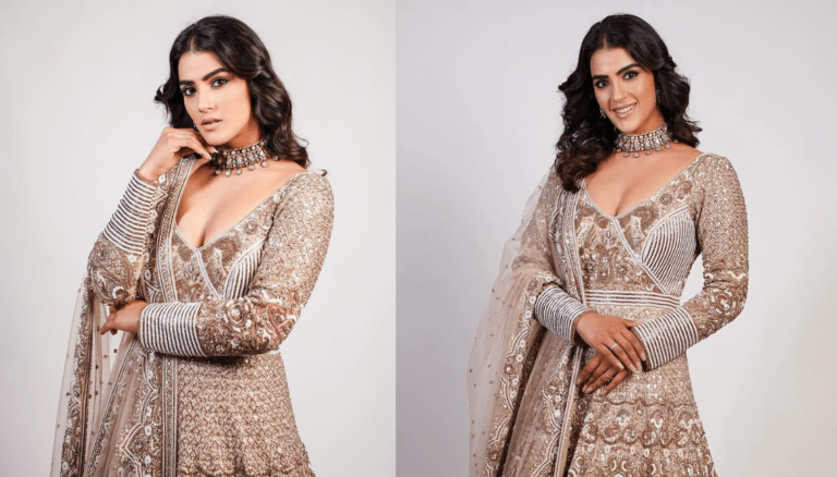Kavya Thapar Images | Looks Amazing in Full Work Heavy Outfit