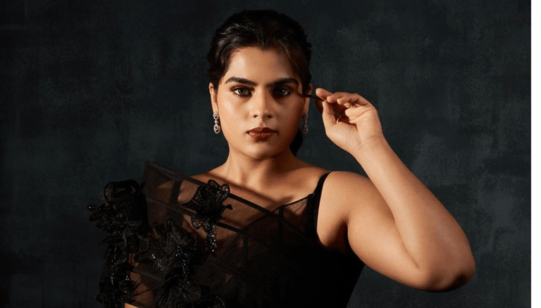Kavya Kalyanram shines with unparalleled grace.