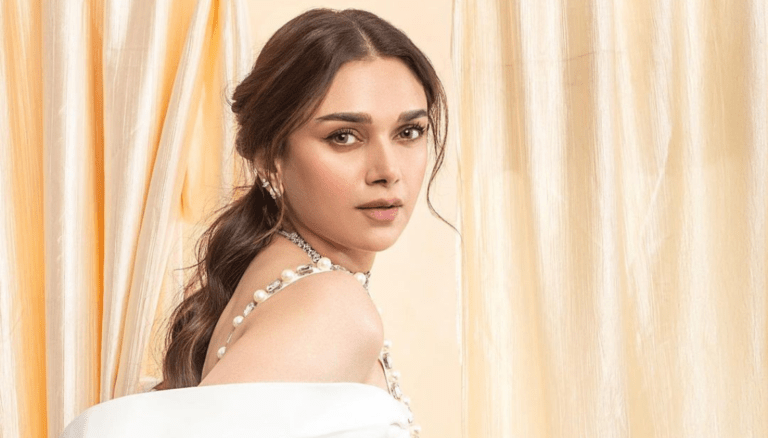 Aditi Rao Hydari Looking Cute in White Dress