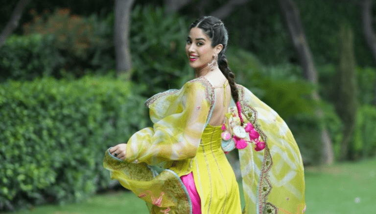Janhvi Kapoor graces us with her flawless charm.