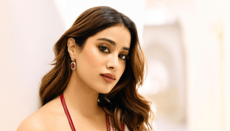 Janhvi Kapoor stuns with her radiant beauty.