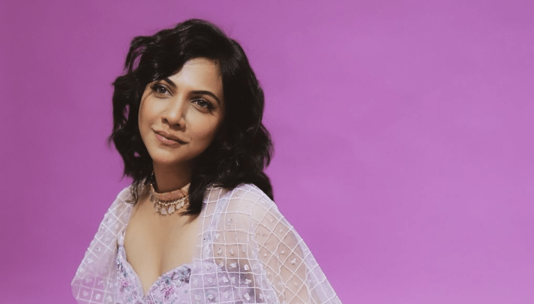 Madonna Sebastian enchants with every glance.