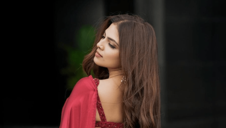 Malavika Mohanan radiating elegance in red saree!