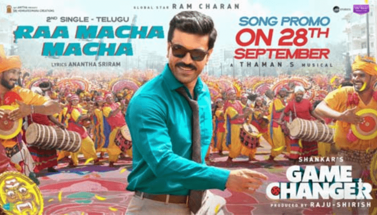 Game Changer Song Raa Macha Macha Promo Drops Soon!