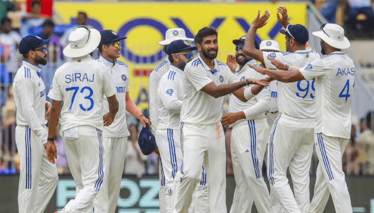 India’s Bowlers Take Control: Bangladesh All Out for 233 in Second Test Thriller
